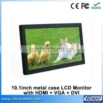 10 inch VGA DVI Mini LCD Screen Advertising Player HD Portable LED Display Monitor