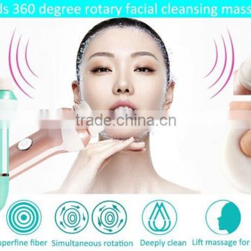 Factory price Waterproof double head facial cleansing brush