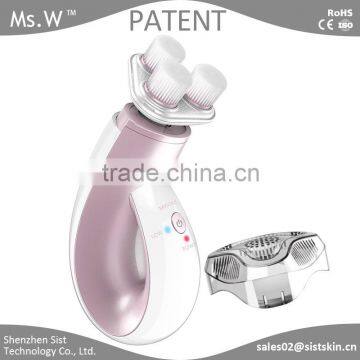 Waterproof Factory Electric Vibrating Sonic Facial Cleansing Brush/silicone Cleansing Brush/facial Cleansing Brush photo-4