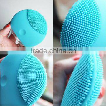 Silicone Waterproof Facial Brush , Silicone Vibration Facial Massager