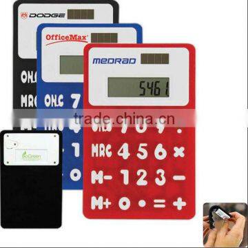 magnetic bendable calculator solar powered 100% silicone