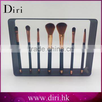 Newest arrival magnet stand brush with stand frame rose gold makeup brushes