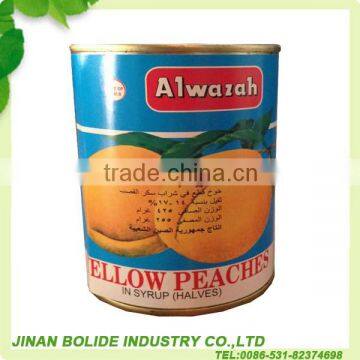 820g canned yellow peach in halve