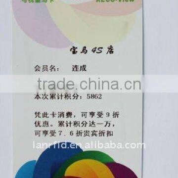 Thermal Rewritable cards for bus shop