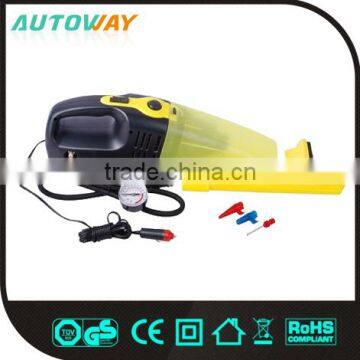 2 in 1 wet and dry car vacuum cleaner with air pump