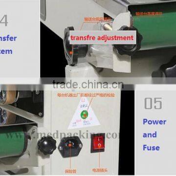 FRD-1000-C-type Ink Coding Continuous Sealer Bag Sealing Machine With Emergency Switch photo-4