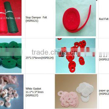 piano parts and piano wool accessories damper felt