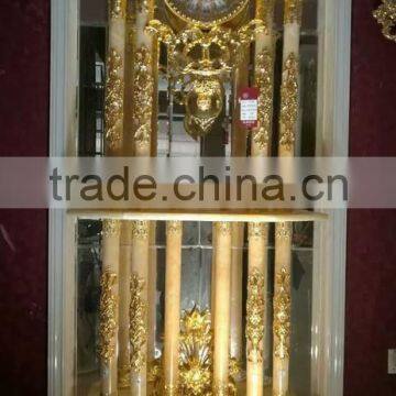 Elegant Royal Wall Hanging Clock, Brass 24K Gold Plated Wall Hanging Clock, Charming Wall Mounted Clock photo-5