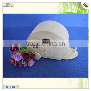 Animal Shape Lovely Style Paulownia Wooden Bird Nest House photo-6