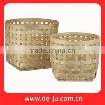 Knit Natural Bamboo Disposable Picnic Basket