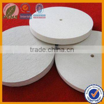 wool felt polishing wheels with plastic cap,stainless steel polishing