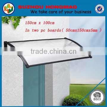 Economic outdoor Polycarbonate (PC) waterproof awnings for used door window awnings