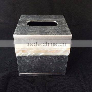 High End Quality Best Selling Special Newest Designed Natural MOP Inlay Tissue Box From Vietnam photo-3