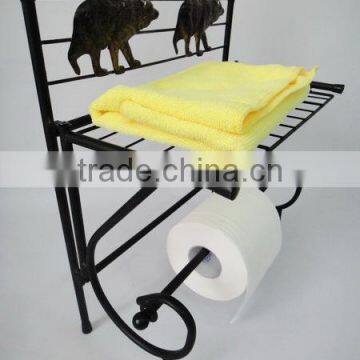 Animal Design Metal Towel Holder Bathroom Tissue Towel Rack photo-2