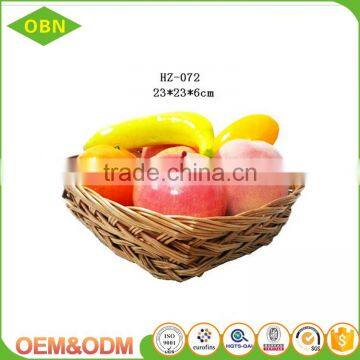 Rattan Wicker Fruit Basket Weave Tray