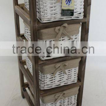 Living Room Furniture Baked Small Furniture Wicker Chest of Drawers photo-3