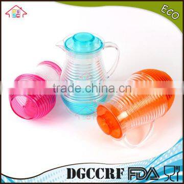 NBRSC Set of 5 Pcs Plastic ps Cold Water Jug Spiral Drinking Water Kettle Tea Pot Water Jug With Cups photo-3