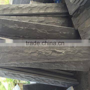 Mushroom Finished Tile Dark Grey Basalt Tiles Antique Black Basalt Wall Tiles photo-2