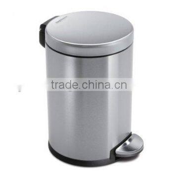 High Quality Stainless Steel Pedal Metal Trash Can Household Ash Bin Garbage Bin photo-2