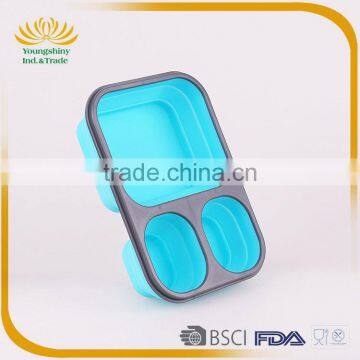 Silicone Collapsible Bento Lunch Box photo-5