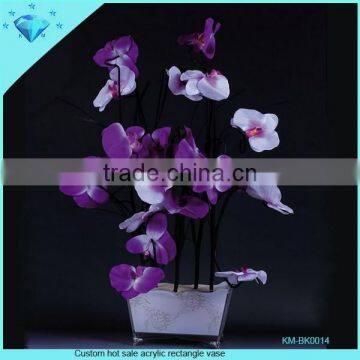Clear Acrylic Square Vase for Decoration photo-2