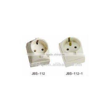 Schuko rocker electrical one 1 gang wall socket
