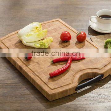Thick Strong Organic Bamboo Wood Cutting Board With Drip Groove