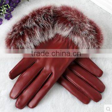 HOT SELLING Women's Natural Waterproof Leather Gloves photo-6