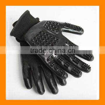 Flexible Tactile Touch Pet Grooming Gloves Pet Bathing Gloves for Horse Dog Cat