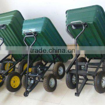 UTILITY 4 WHEEL HEAVY DUTY GARDEN TIPPING CART