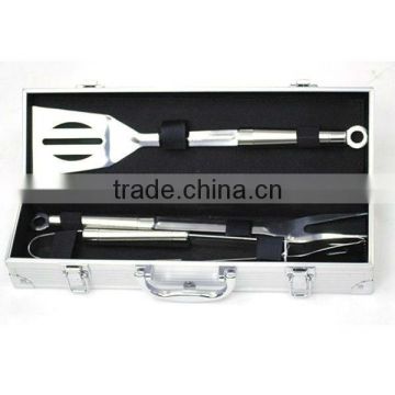 BQ-0077 / 3 pcs hollow handle knife and fork bbq set