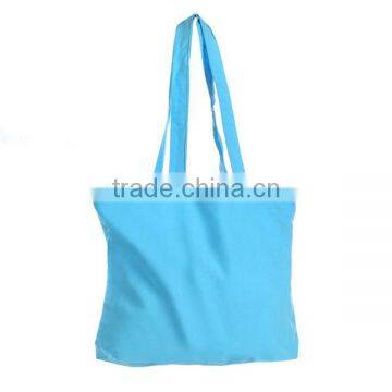 Eco-Friendly School Carrying Books Cotton Plain Shoulder Tote Bag photo-4