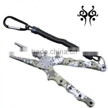 QJ-FP002 7inch Camouflage Aluminum Handle Tungsten Blade Fishing Pliers photo-2