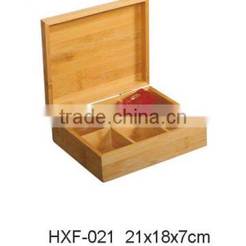 Hot Selling Bamboo Wooden Tea Bag Packing Box