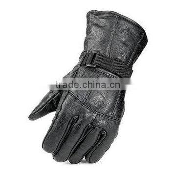 Geniune Leather gloves with adjustable wrist clousre.