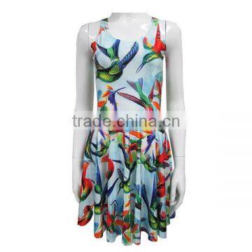 Celebrity Style Sleeveless Sexy Women Casual Dress Elegant Party Dress photo-3