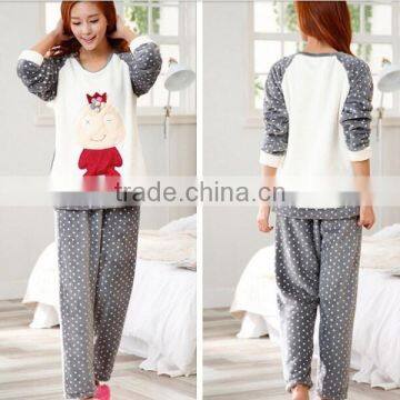 Newest Pajama Woman Winter Turkey,women Sleep Wear With Coral Fleece Fabric photo-2