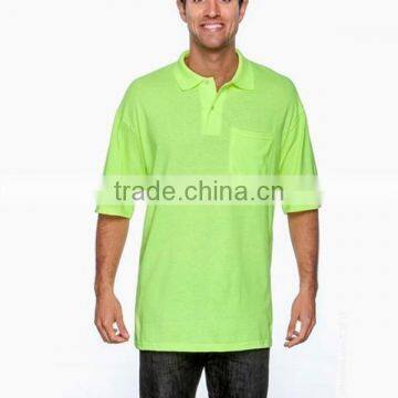 Cheap custom men's Jersey Pocket Polo shirt