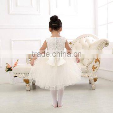 Wholesale Fashion Baby Party Dress Princess Dress Baby Girl Sequin Big Bow Wedding Dress photo-5