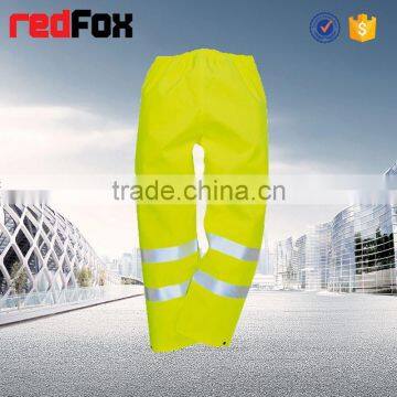 hi vis reflective rain jacket/ trouser suits made of pu polyester