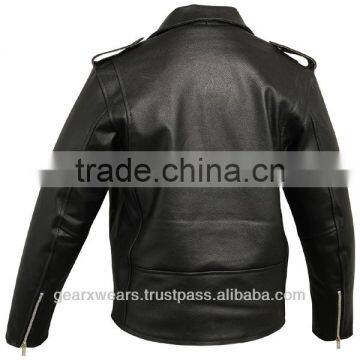 Mens Leather Motorbike Jacket photo-2
