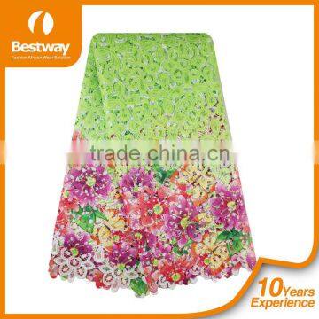 2015 High Quality New Fashion Design African White Guipure Lace Fabric CP0033-1 For Party photo-4