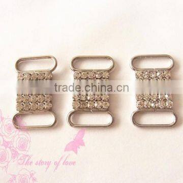 Hot sale shoes buckle with crystal inlayed,garment accessory charms for bra jewelry