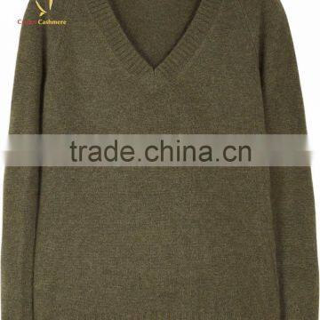 Women Cashmere V Neck Pullover Sweater Knitting Pattern