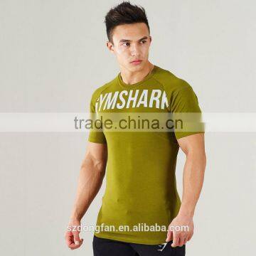 2016 New Arrivel Men Fitness T Shirt Bodybuilding Gym Wear Clothing Sport T Shirt