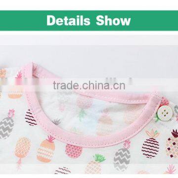 Short Sleeve Pineapple Pattern Baby Clothes Set Wholesale High Quality Children Clothes Set photo-3