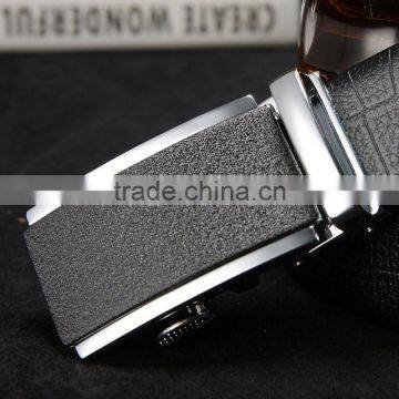 100% Cowhide Genuine Leather Belts For Men Brand Strap Male Buckle Fancy Belts photo-2