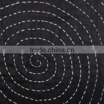 Kantha Decorative Pillow, Black Kantha Pillow, Kantha Cushion, Jaipur Kantha Pillow, Kantha Sofa Toss, Kantha Accent Pillow,16x1 photo-4