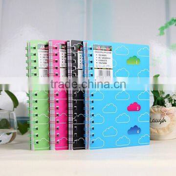 A4/A5/A6/B5 Hollow PP Cover Wire-o Planner Custom Paper Notebook Student Writing Notebook photo-2