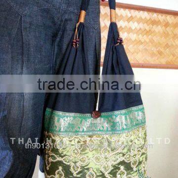 New Thai Silk Embroidered Handbag Tote Bag